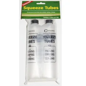 2 Food Squeeze Tubes Container Bottles Camping Hiking Coghlans Easy Dispenser