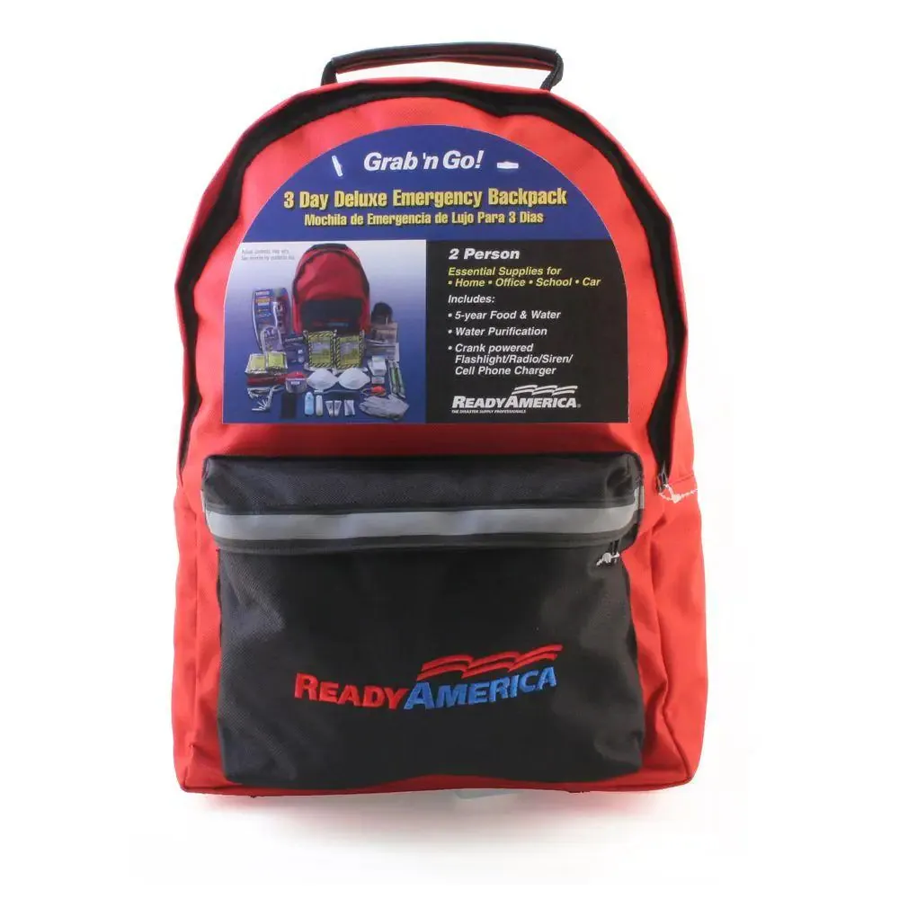 2-Person 3-Day Deluxe Emergency Kit with Backpack