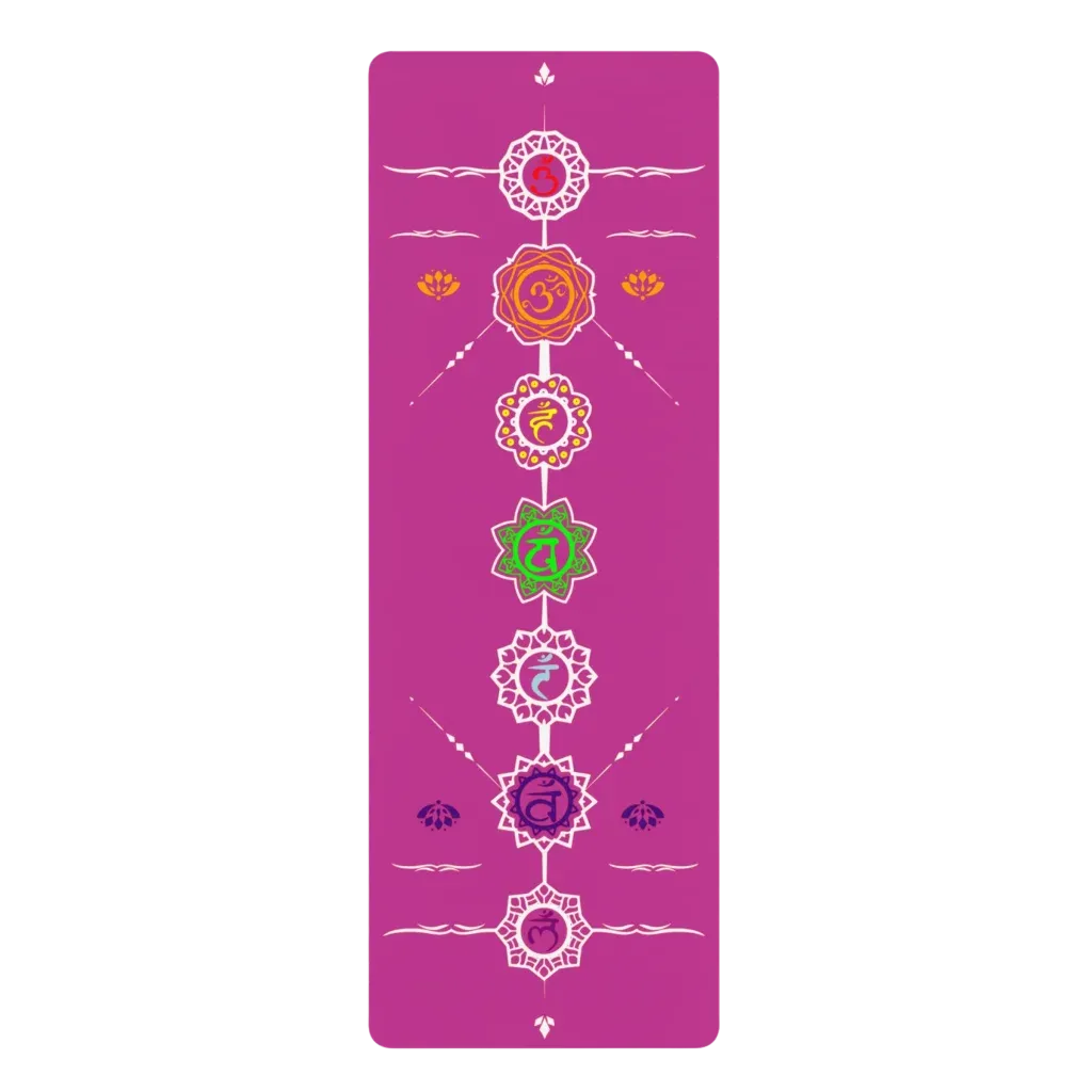 7 CHAKRA PRINTED YOGA MAT FOR BALANCE AND SPIRITUAL GROWTH