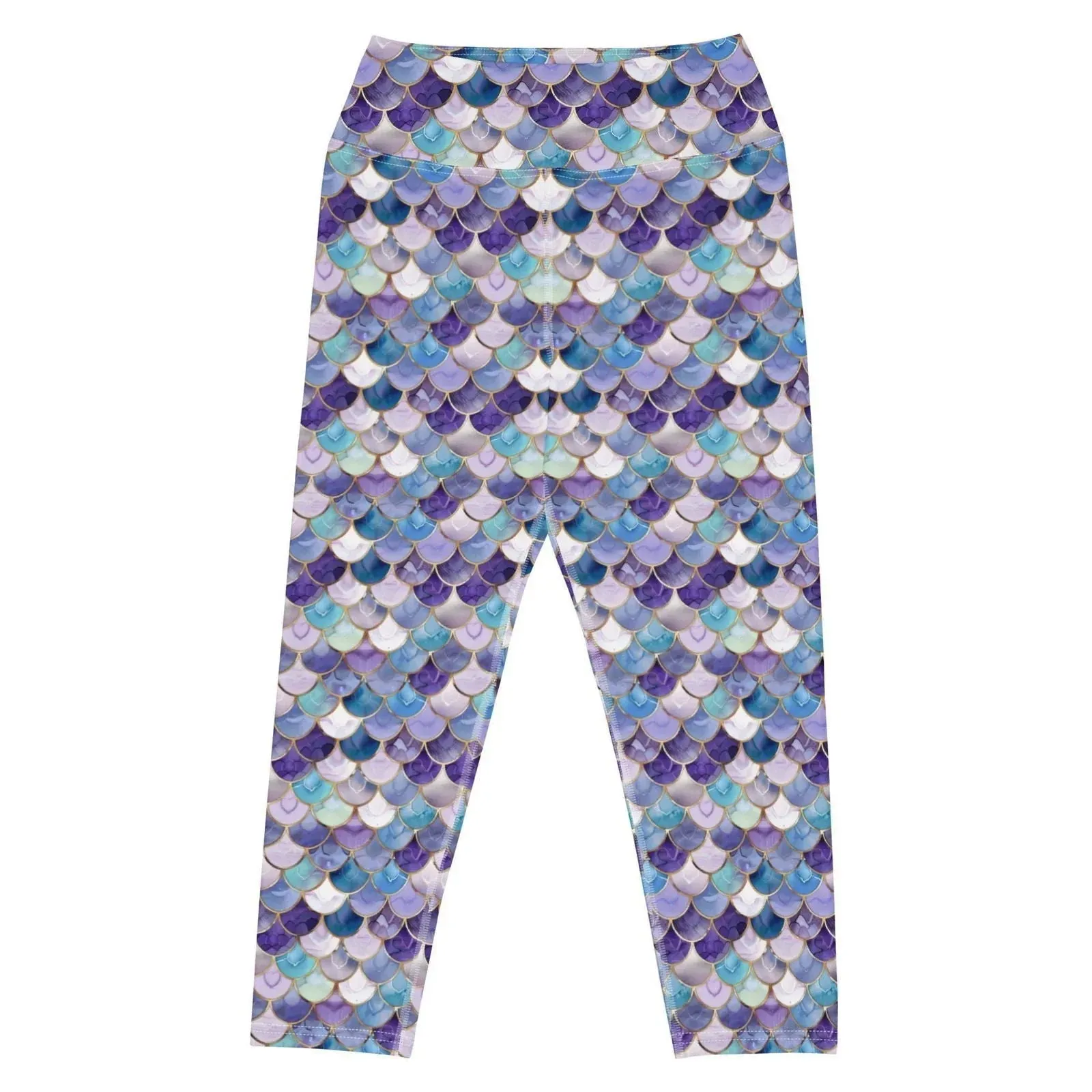 Amethyst Ocean Mermaid Capri Swim Leggings