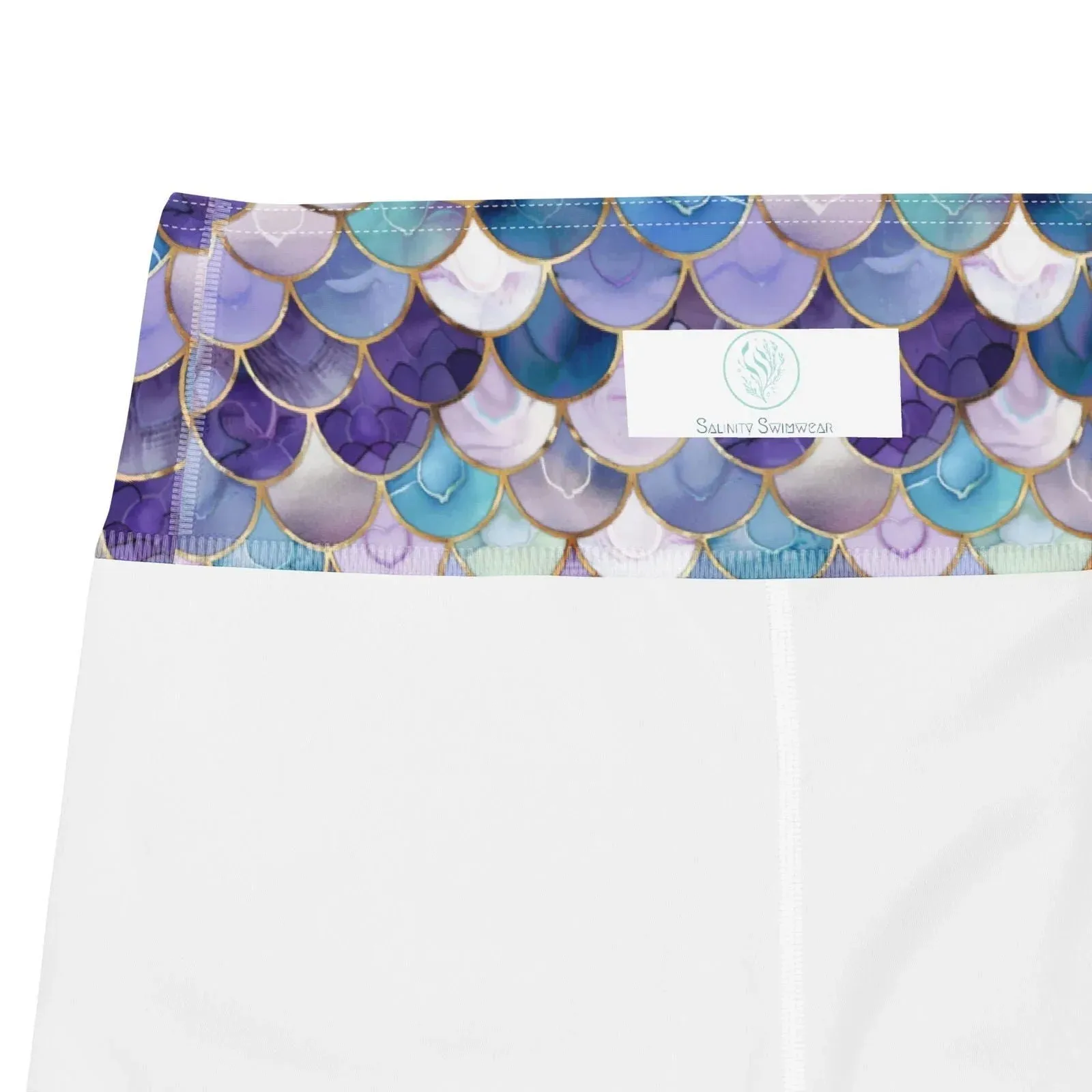Amethyst Ocean Mermaid Capri Swim Leggings