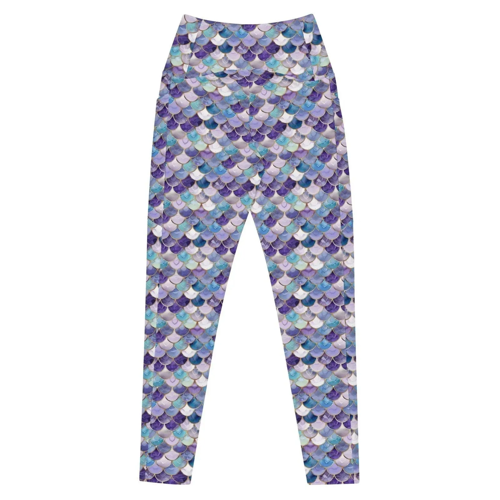 Amethyst Ocean Mermaid Eco Swim Leggings With Pockets
