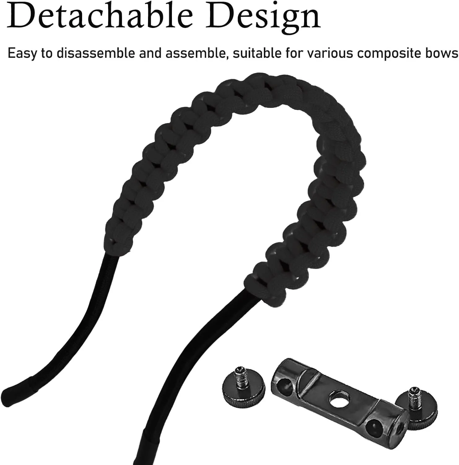 Archery Bow Wrist Sling, 550 Paracord Strap for Compound Bow & Recurve