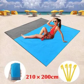 Beach Blanket Blanket 200 X 210cm Waterproof Beach Mat Lightweight Picnic Mat Beach Mattress for Travel Hiking Sports
