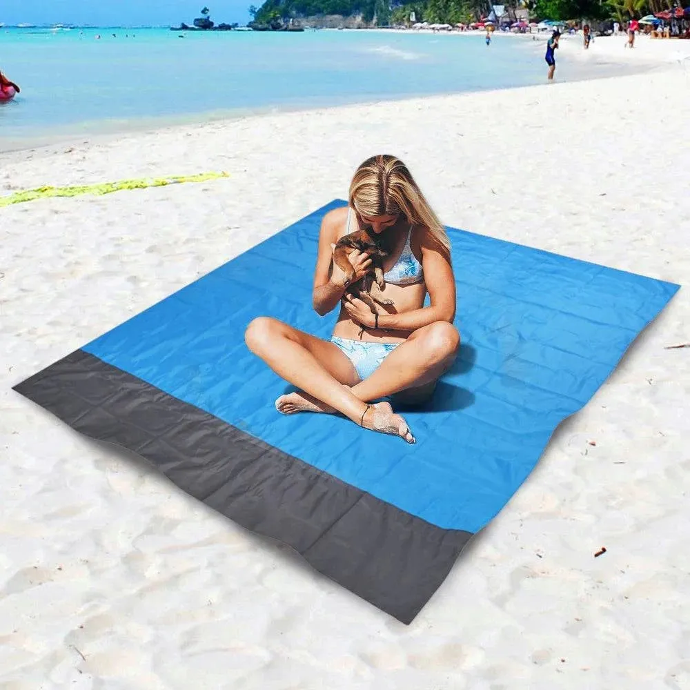 Beach Blanket Blanket 200 X 210cm Waterproof Beach Mat Lightweight Picnic Mat Beach Mattress for Travel Hiking Sports