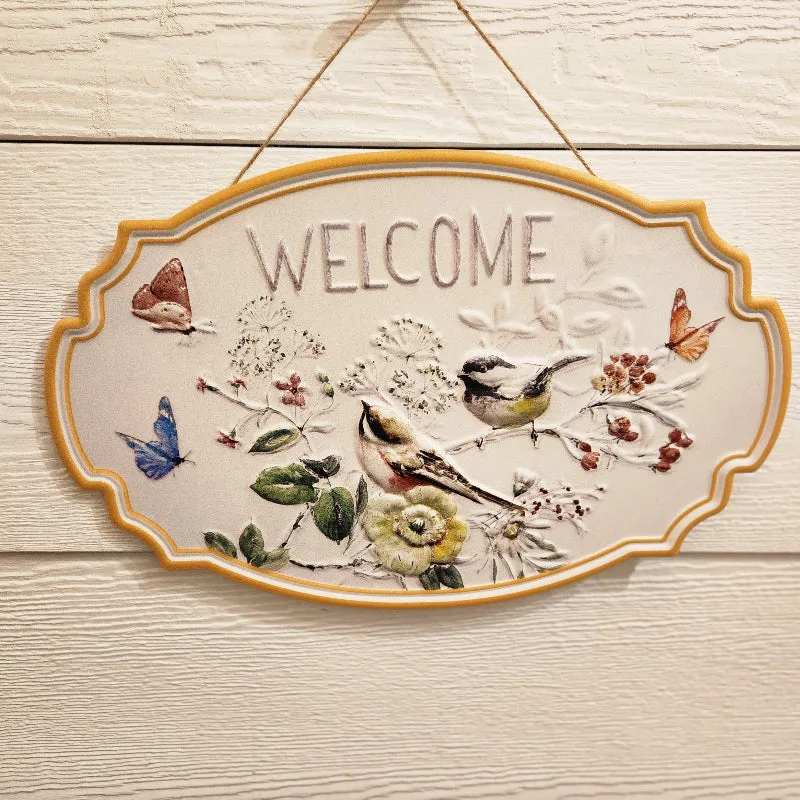 Bird Welcome Sign