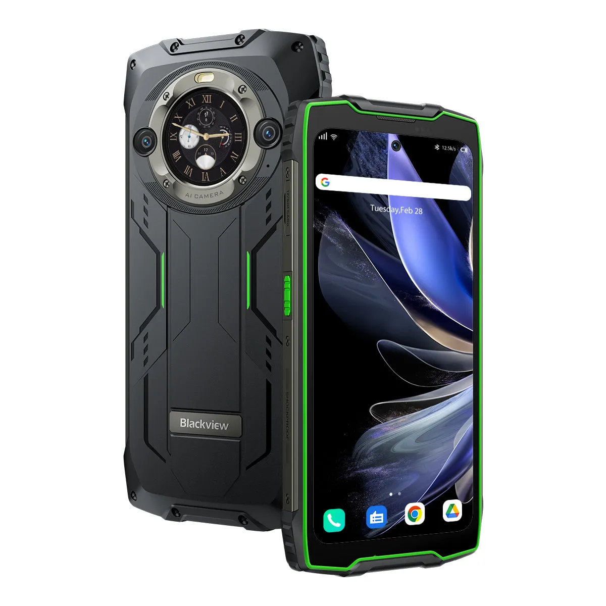 Blackview BV9300 Pro 8/12GB 256GB 6.7-Inch Main & 1.3-inch Round Secondary Display Built-in 100LM Flashlight 15080mAh 4G Rugged Smartphone