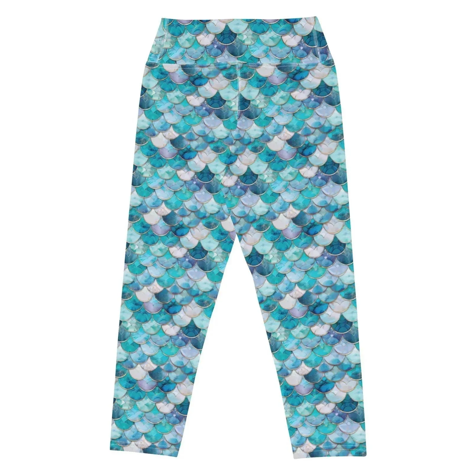 Blue Lagoon Mermaid Capri Swim Leggings