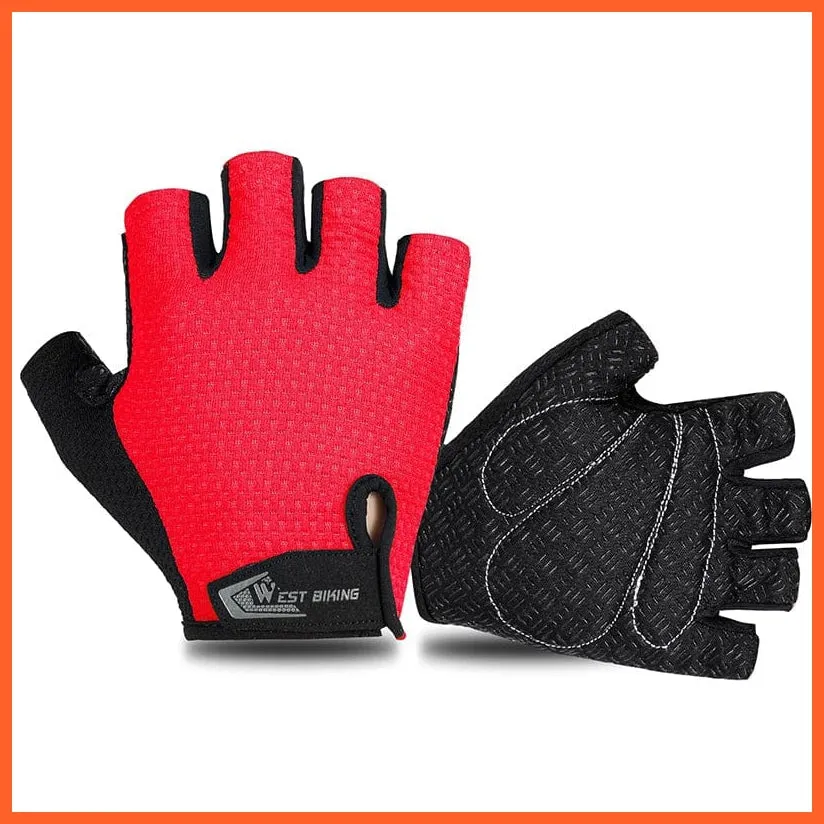 Cycling Half Finger Gloves | Men Women Gym Fitness Non-Slip Sports Gloves