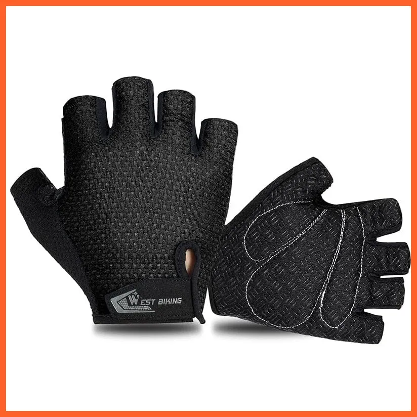 Cycling Half Finger Gloves | Men Women Gym Fitness Non-Slip Sports Gloves