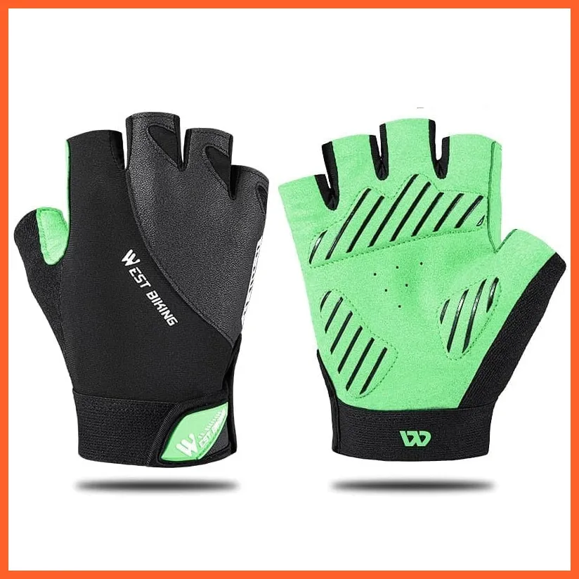 Cycling Half Finger Gloves | Men Women Gym Fitness Non-Slip Sports Gloves