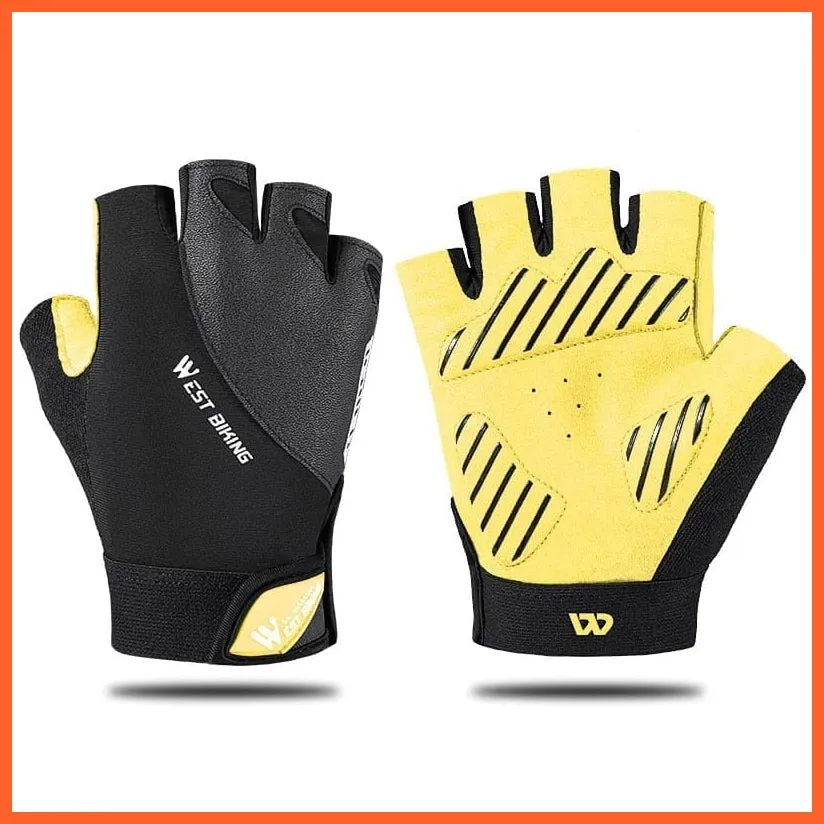 Cycling Half Finger Gloves | Men Women Gym Fitness Non-Slip Sports Gloves