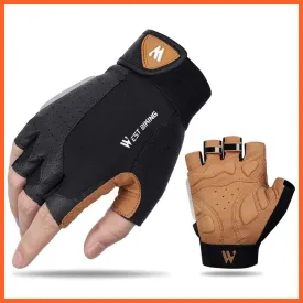 Cycling Half Finger Gloves | Men Women Gym Fitness Non-Slip Sports Gloves