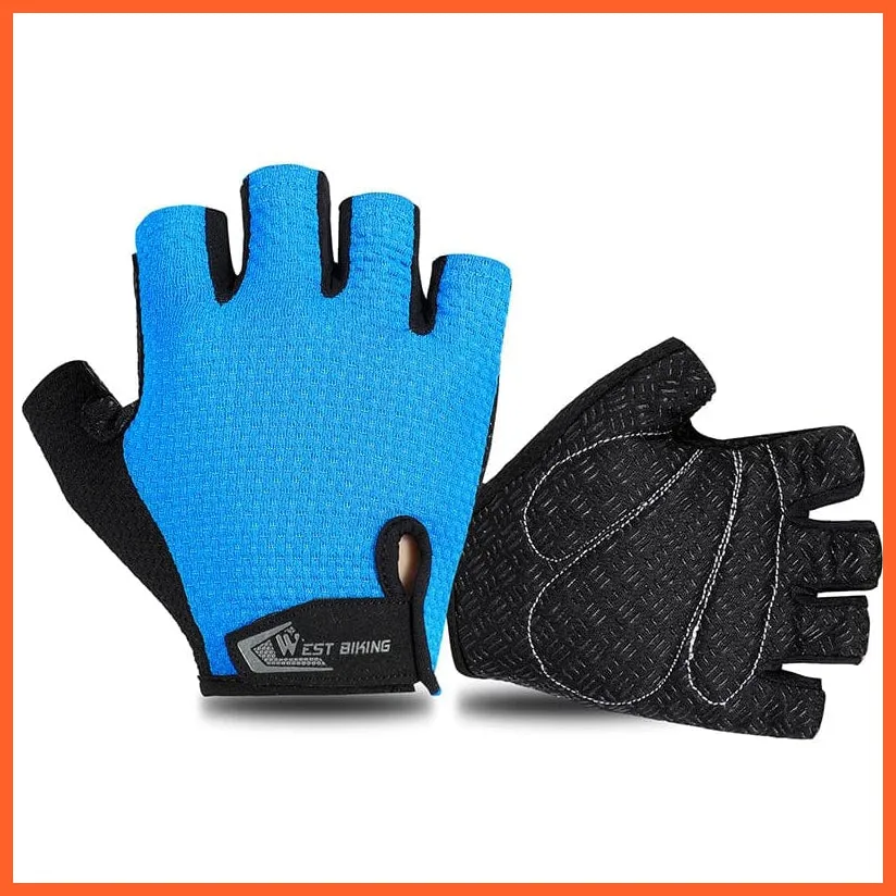 Cycling Half Finger Gloves | Men Women Gym Fitness Non-Slip Sports Gloves
