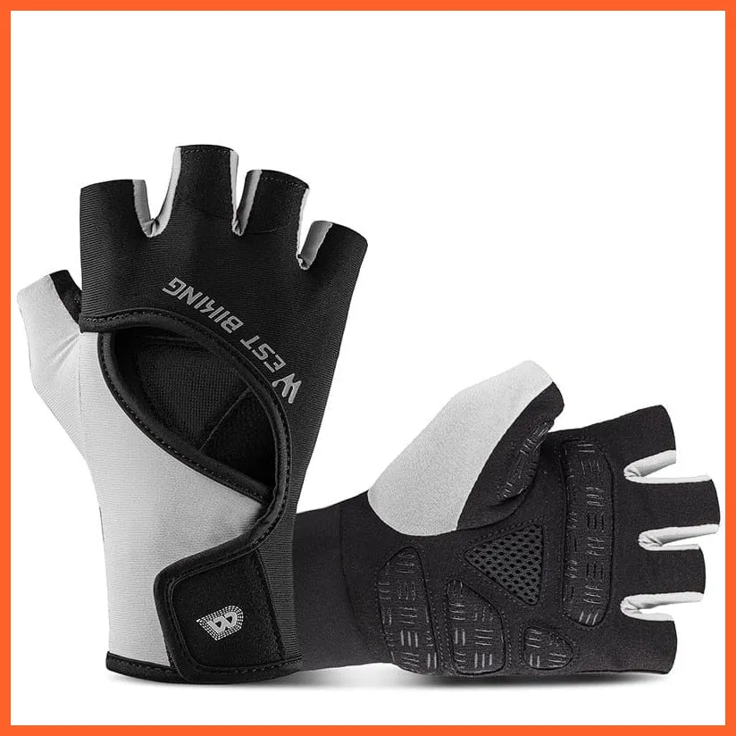 Cycling Half Finger Gloves | Men Women Gym Fitness Non-Slip Sports Gloves