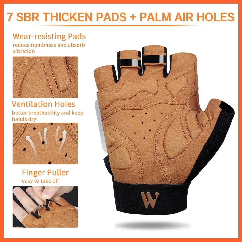 Cycling Half Finger Gloves | Men Women Gym Fitness Non-Slip Sports Gloves