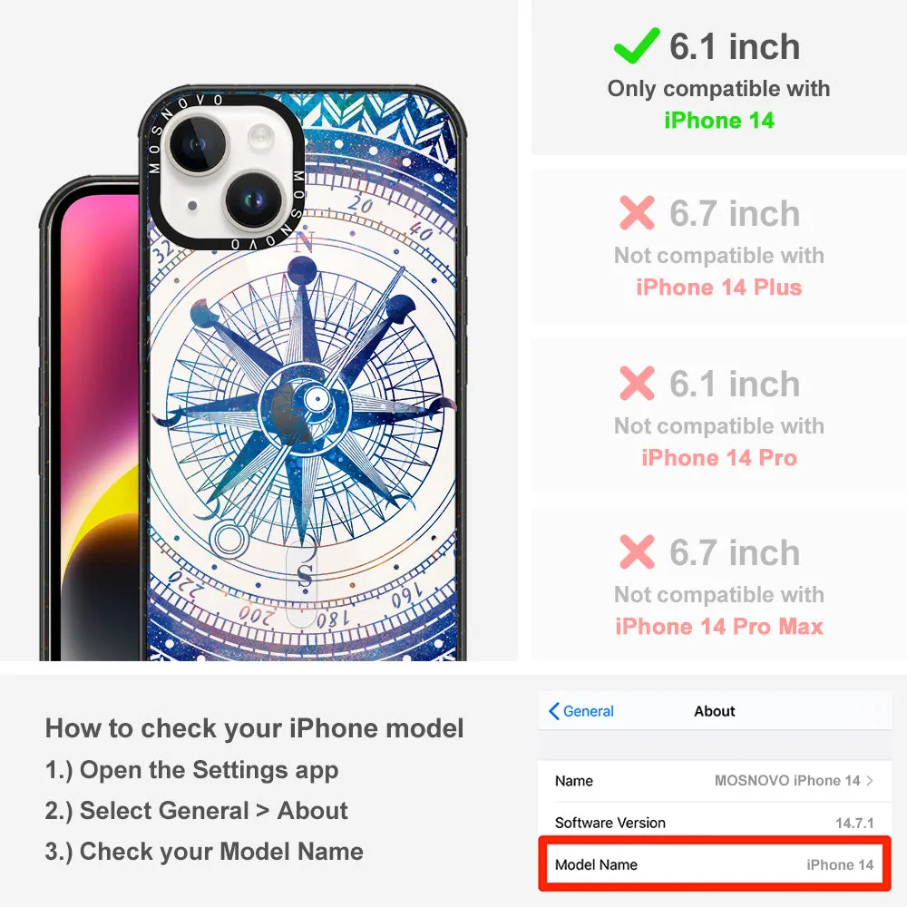Galaxy Compass Phone Case - iPhone 14 Case