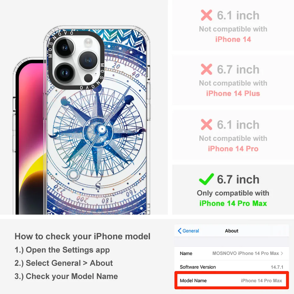 Galaxy Compass Phone Case - iPhone 14 Pro Max Case