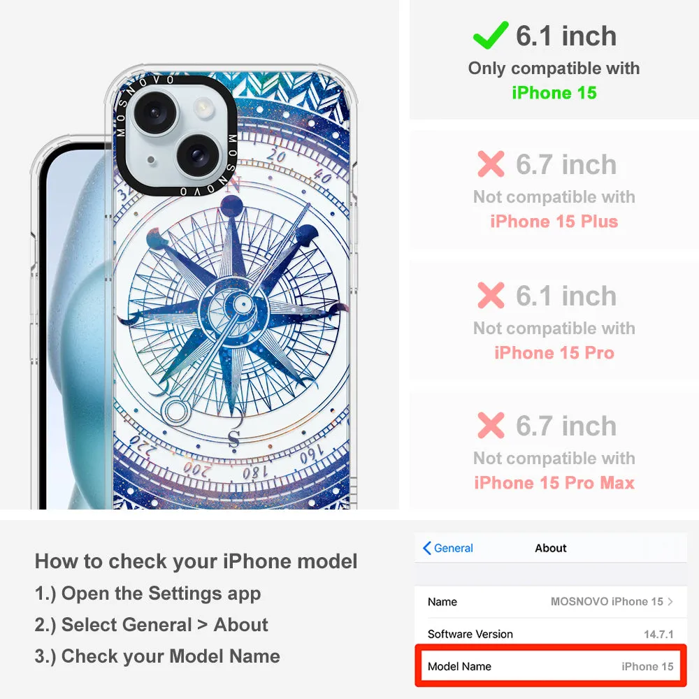 Galaxy Compass Phone Case - iPhone 15 Case