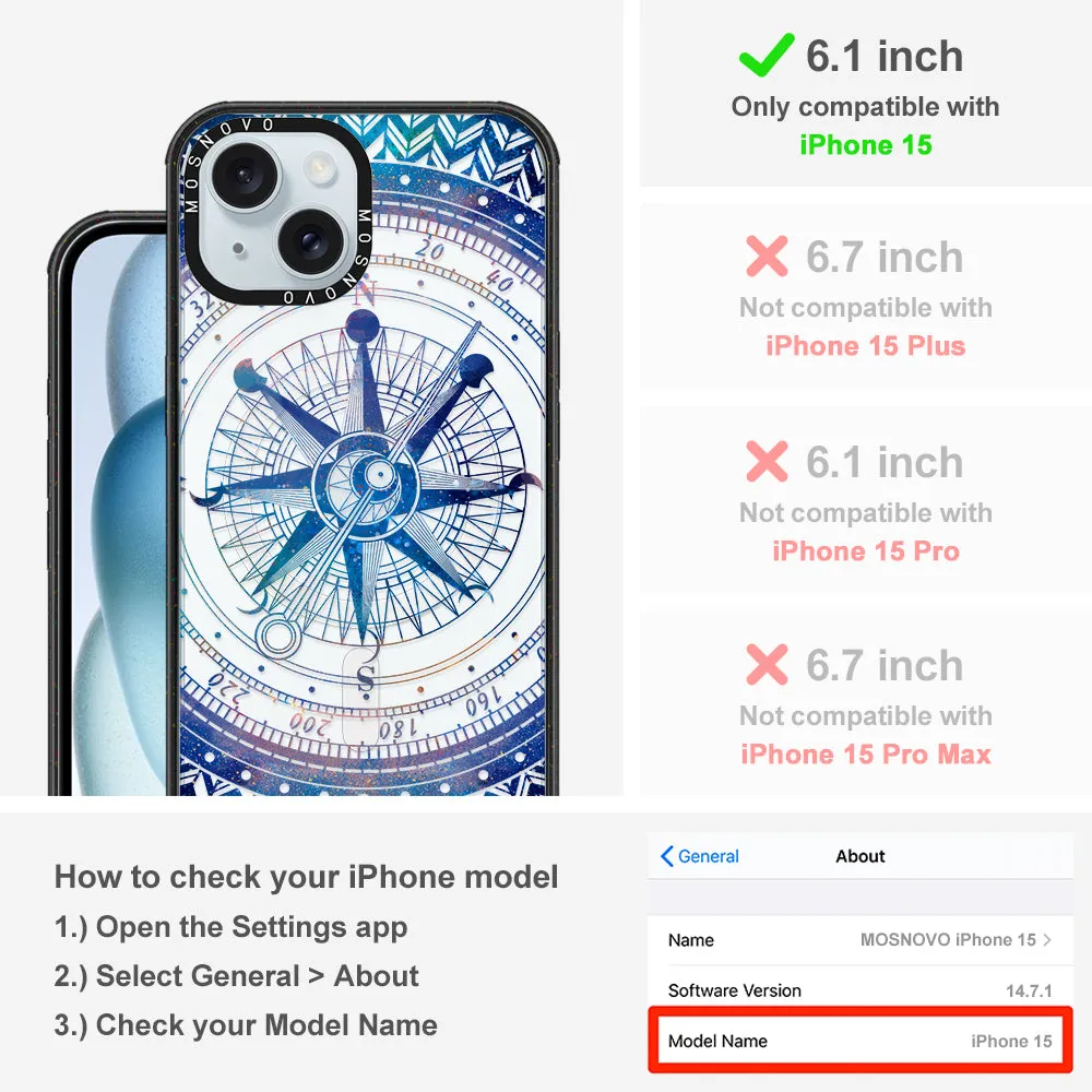 Galaxy Compass Phone Case - iPhone 15 Case