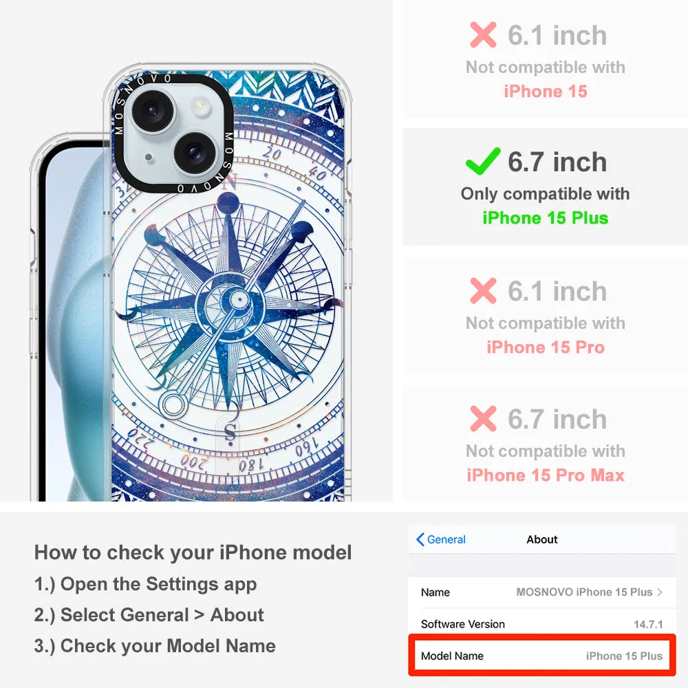 Galaxy Compass Phone Case - iPhone 15 Plus Case