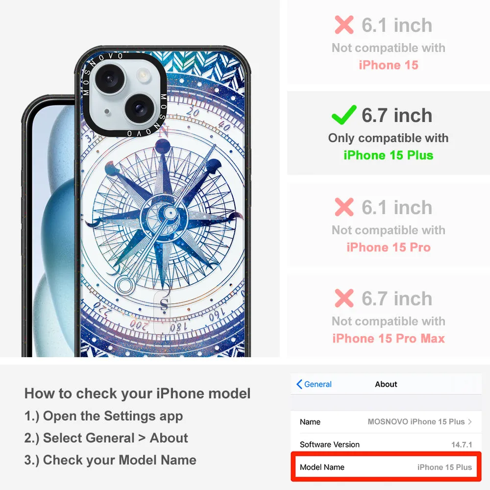 Galaxy Compass Phone Case - iPhone 15 Plus Case