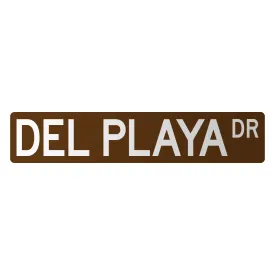 IV Street Signs: Del Playa