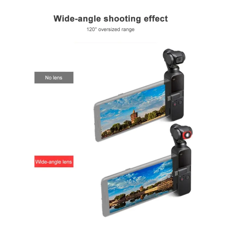JSR 3 in 1 CR Super Wide Angle Lens 12.5X Macro Lens   CPL Lens Filter Set for DJI OSMO Pocket