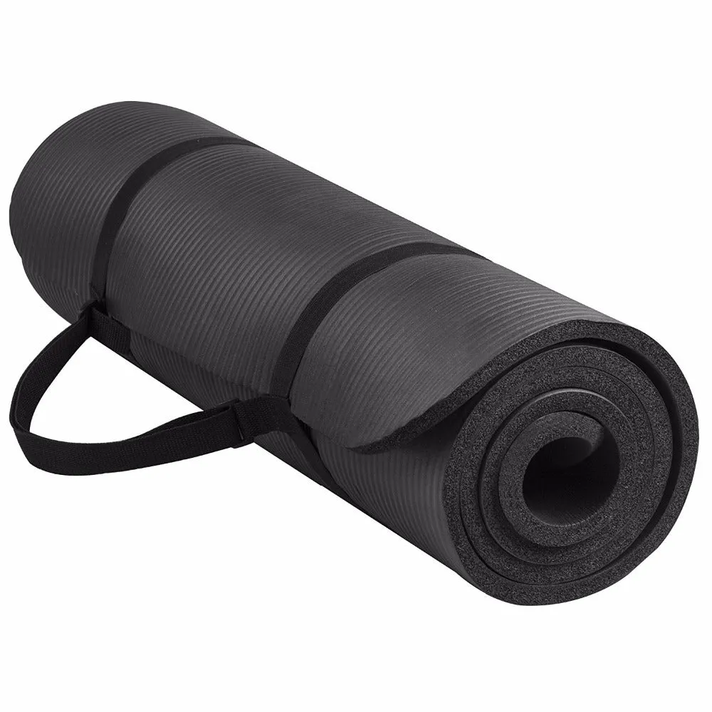 NBR Yoga Mat with Carry Strap