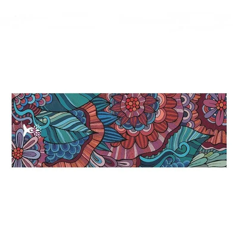 Non-Slip Portable Yoga Pilates Pad - Yoga Mat Towel Cover Ideal for Hot Yoga, Pilates