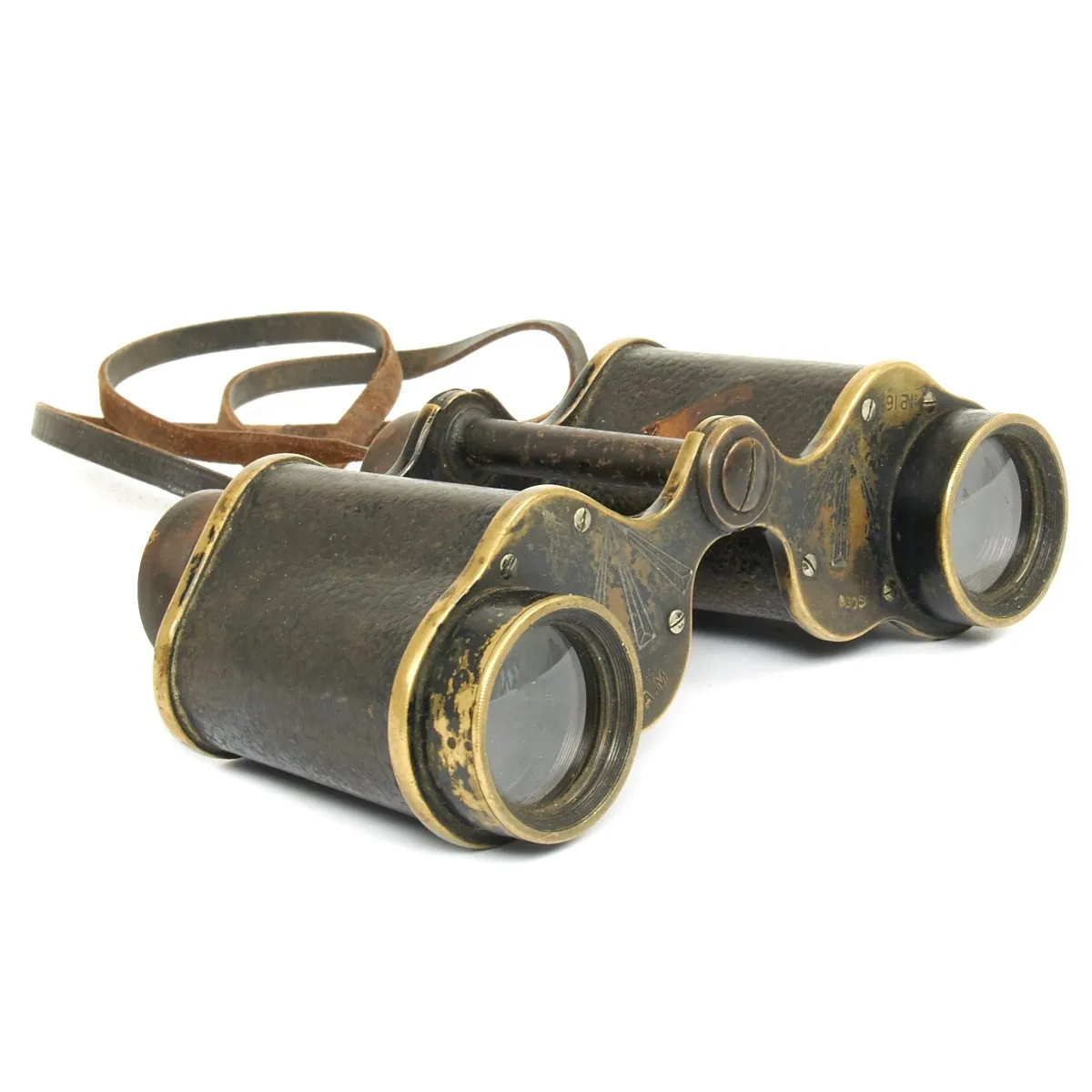 Original British WWI Royal Flying Corps Officers 6X Binoculars by Ross of London - Dated 1916
