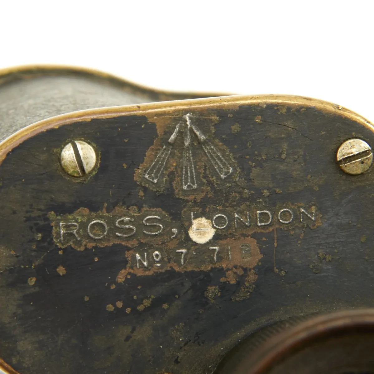 Original British WWI Royal Flying Corps Officers 6X Binoculars by Ross of London - Dated 1916