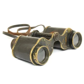 Original British WWI Royal Flying Corps Officers 6X Binoculars by Ross of London - Dated 1916