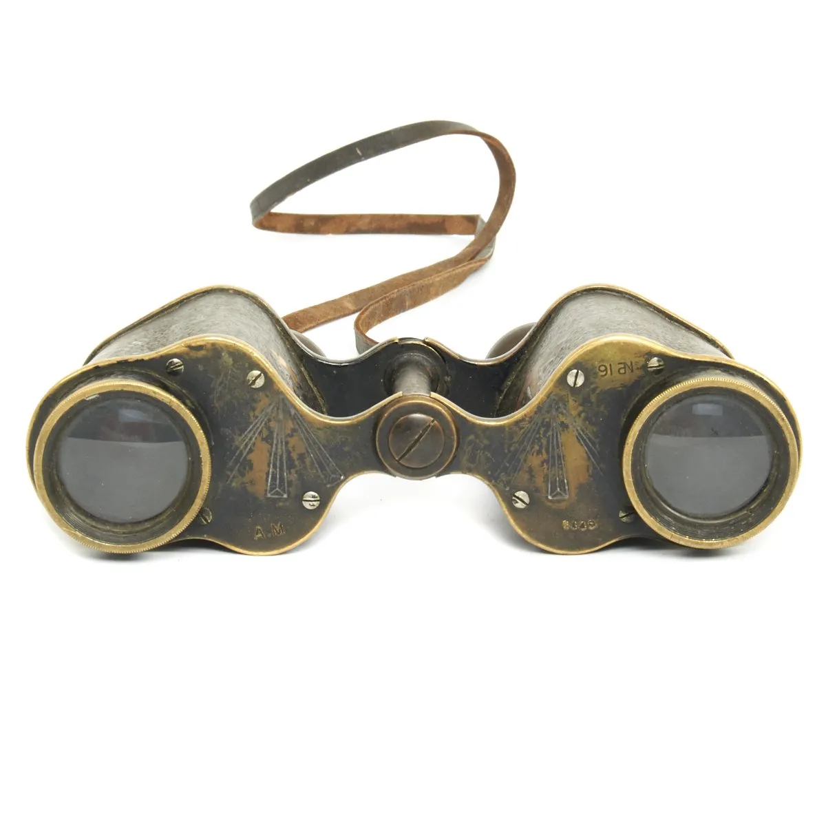 Original British WWI Royal Flying Corps Officers 6X Binoculars by Ross of London - Dated 1916