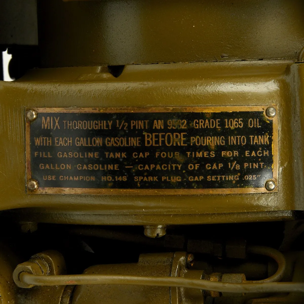 Original U.S. WWII B-24 B-17 Homelite Auxiliary Generator Model HRU-28