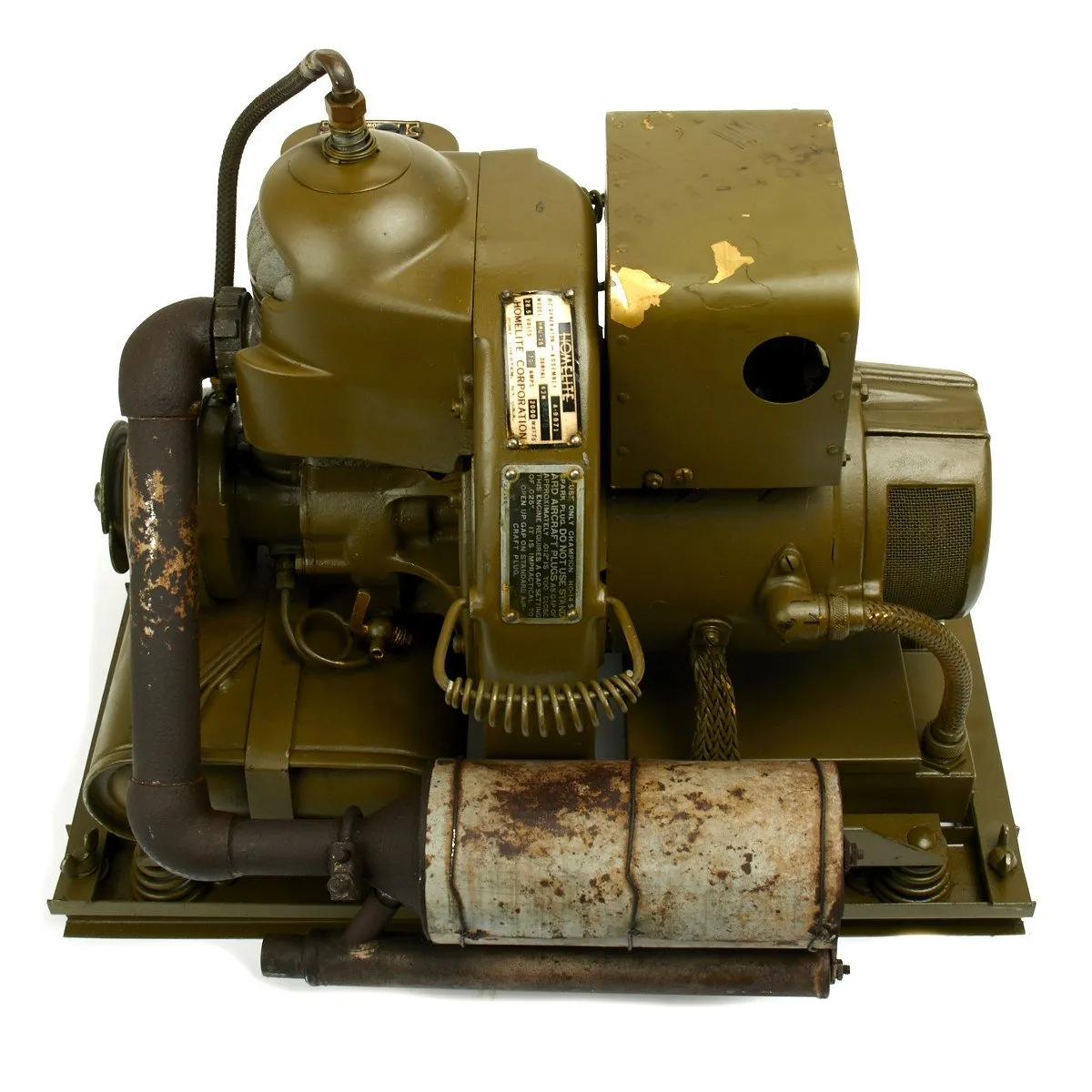 Original U.S. WWII B-24 B-17 Homelite Auxiliary Generator Model HRU-28