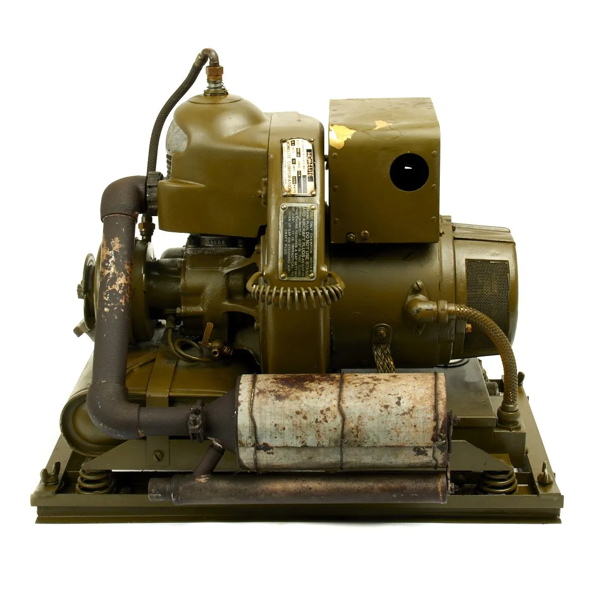 Original U.S. WWII B-24 B-17 Homelite Auxiliary Generator Model HRU-28