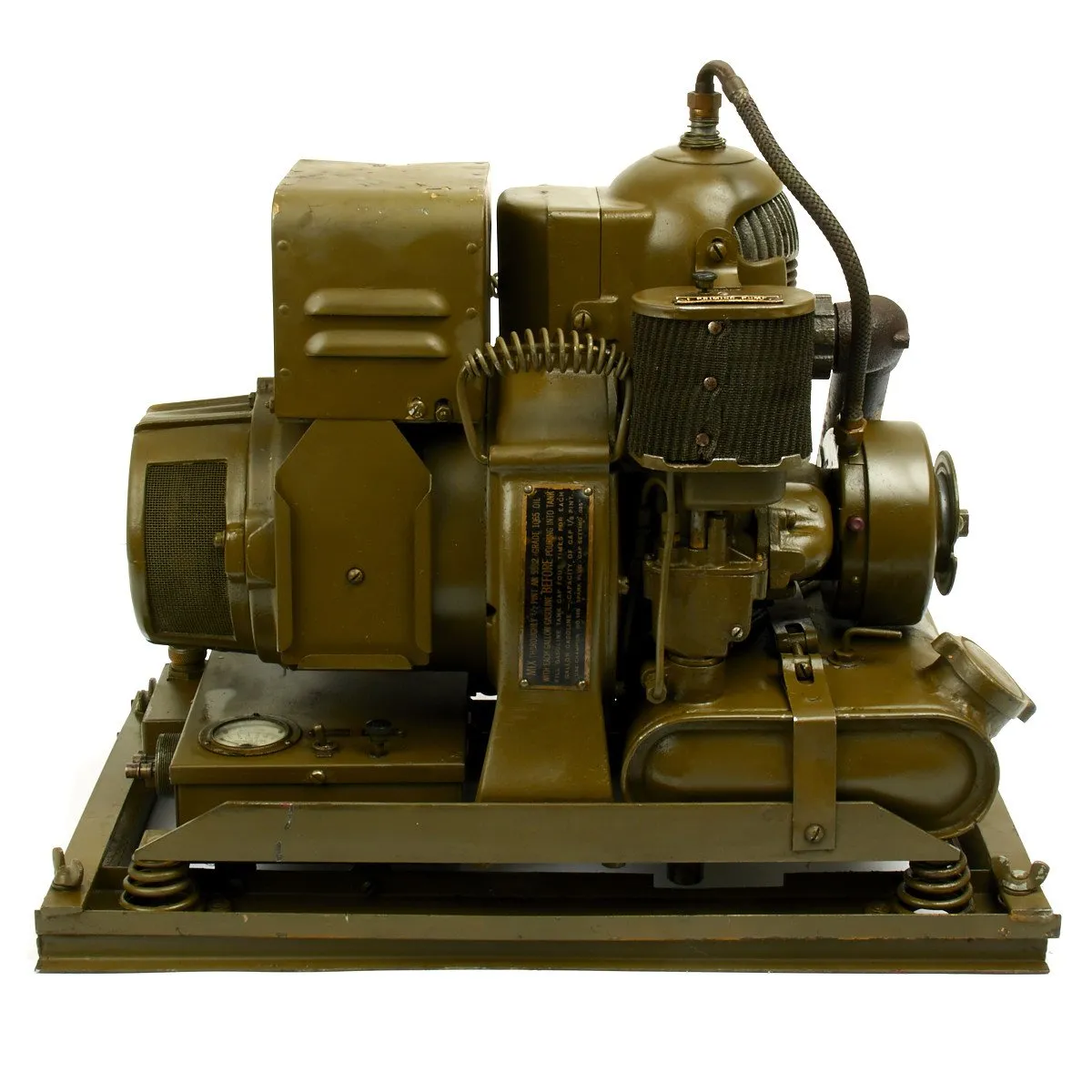 Original U.S. WWII B-24 B-17 Homelite Auxiliary Generator Model HRU-28