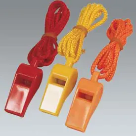 Plastic Whistle with Lanyard - Pack of 3