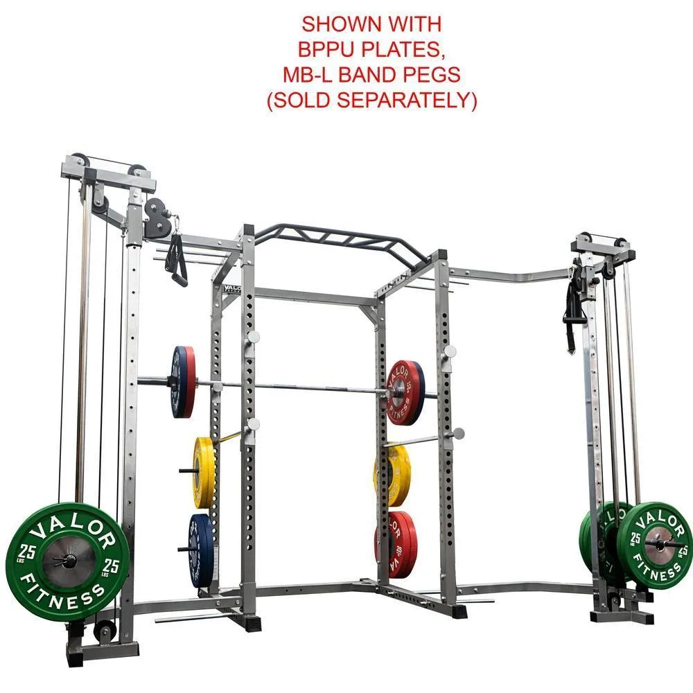 Pro 2x2 Power Rack w/ Multi Grip Pullup Bar