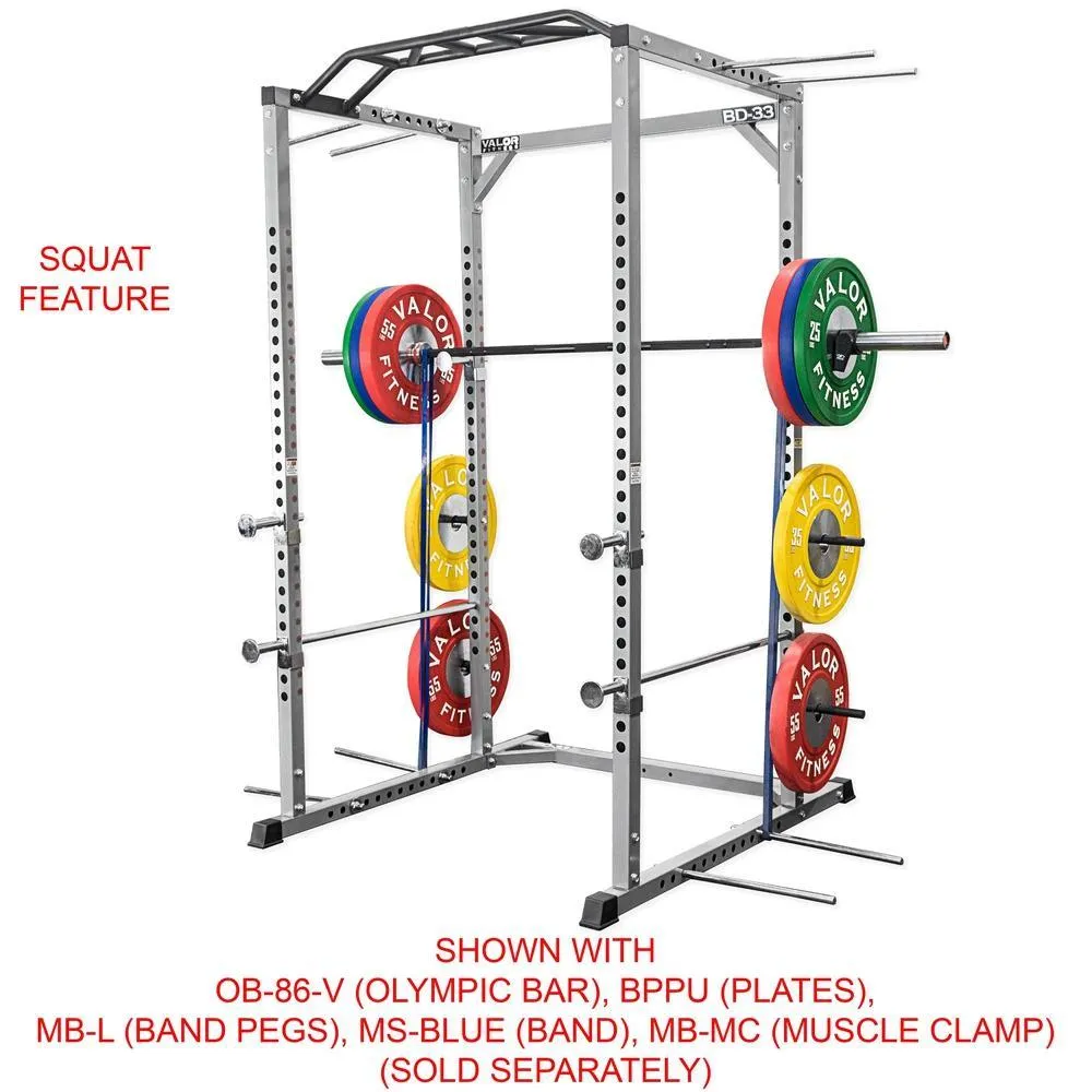 Pro 2x2 Power Rack w/ Multi Grip Pullup Bar