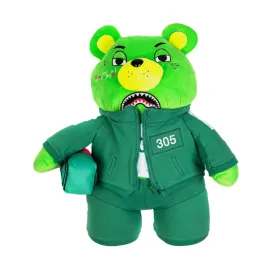 Sprayground Squid Game Contestant Bear Backpack - Green