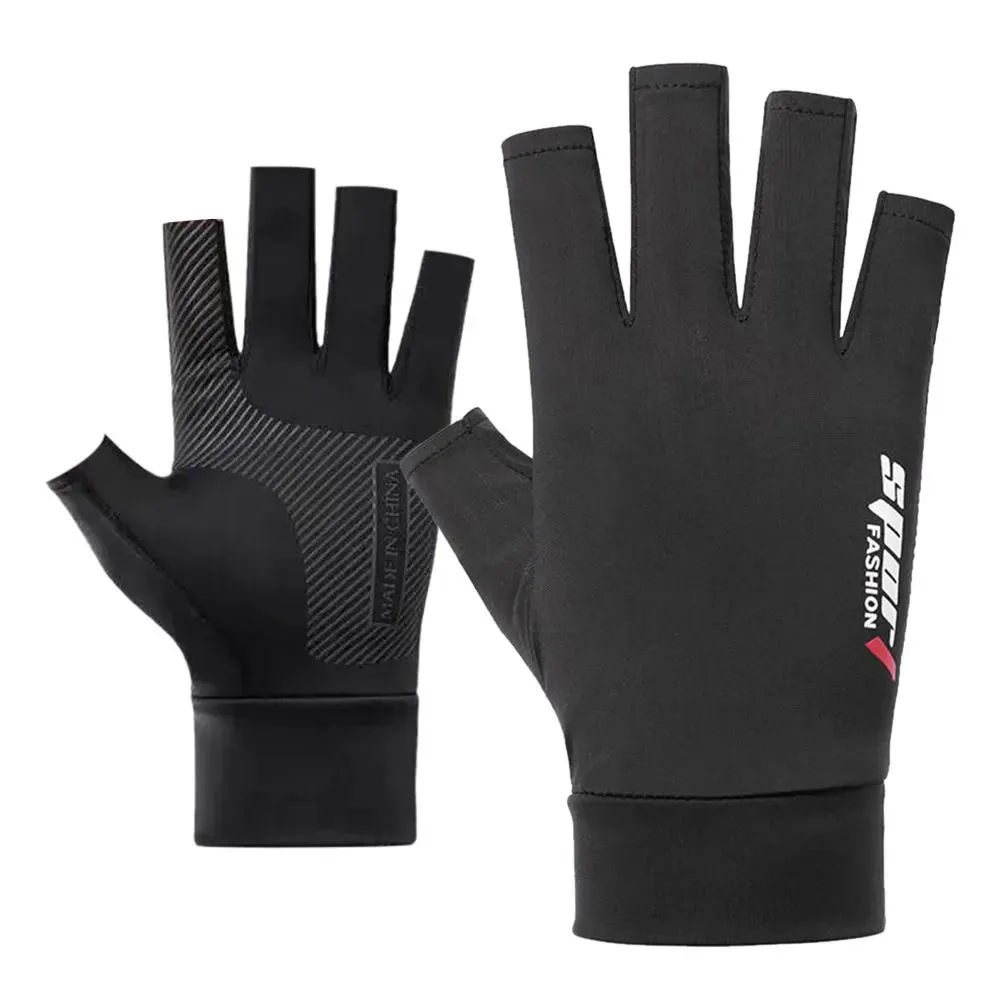 Summer Sun Protection Gloves Touch Screen Thin Gloves Anti-UV Breathable Non Slip Ice Silk Gloves Riding Driving Gloves