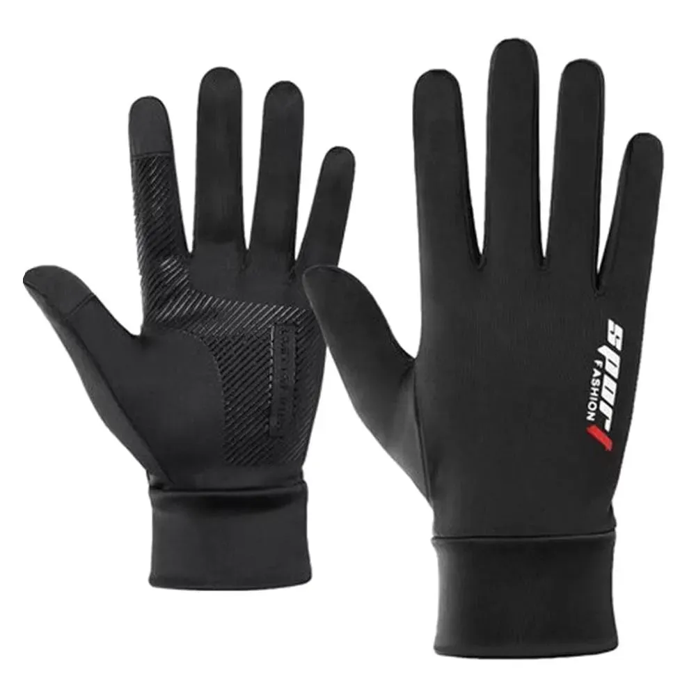 Summer Sun Protection Gloves Touch Screen Thin Gloves Anti-UV Breathable Non Slip Ice Silk Gloves Riding Driving Gloves