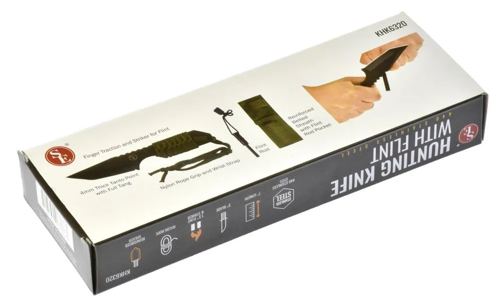 Survival Knife with Fire Starter