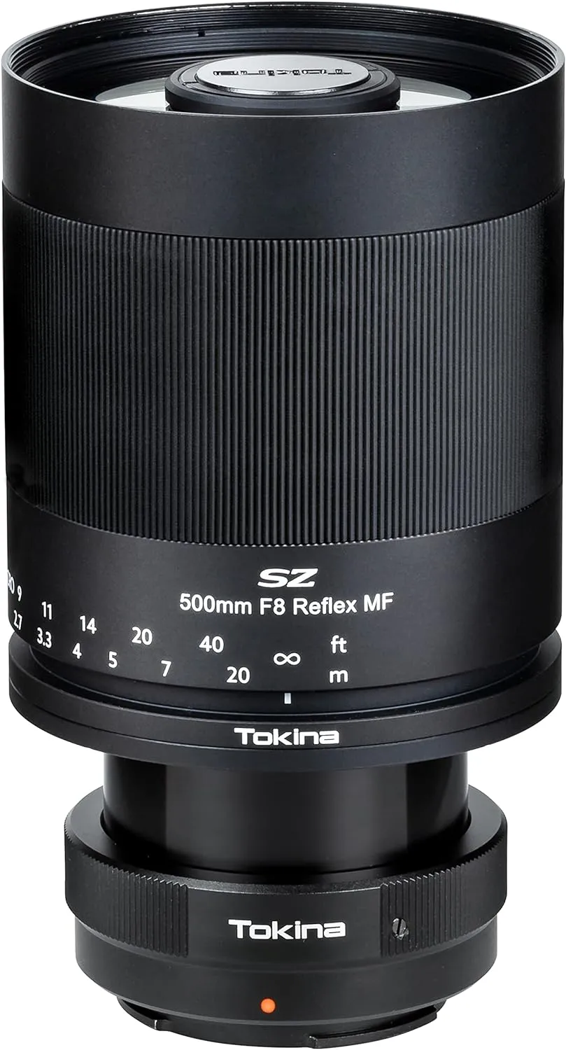 Tokina SZ Super Tele 500mm f/8 Reflex MF Compact Lightweight Camera Lens