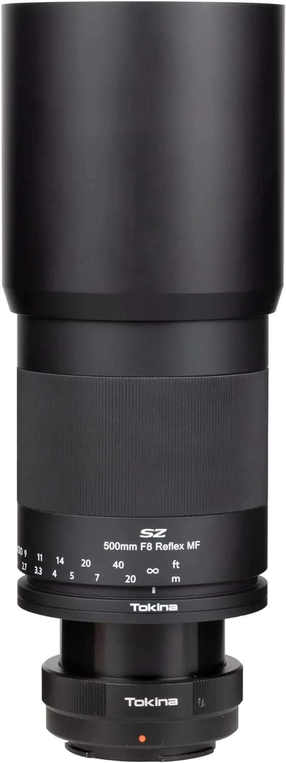 Tokina SZ Super Tele 500mm f/8 Reflex MF Compact Lightweight Camera Lens