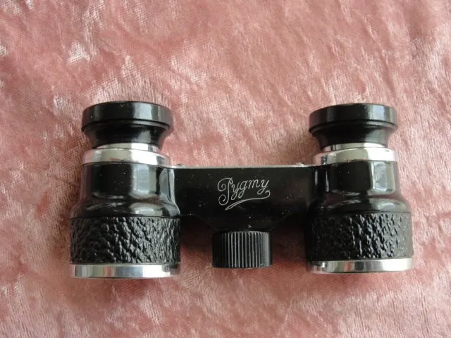 VINTAGE Opera Glasses,Theater Binoculars, Lumina 2 -1/2 X, Pygmy Glasses,Leather Case,Gentlemens Binoculars,Mens Theater Glasses,Spy Glasses