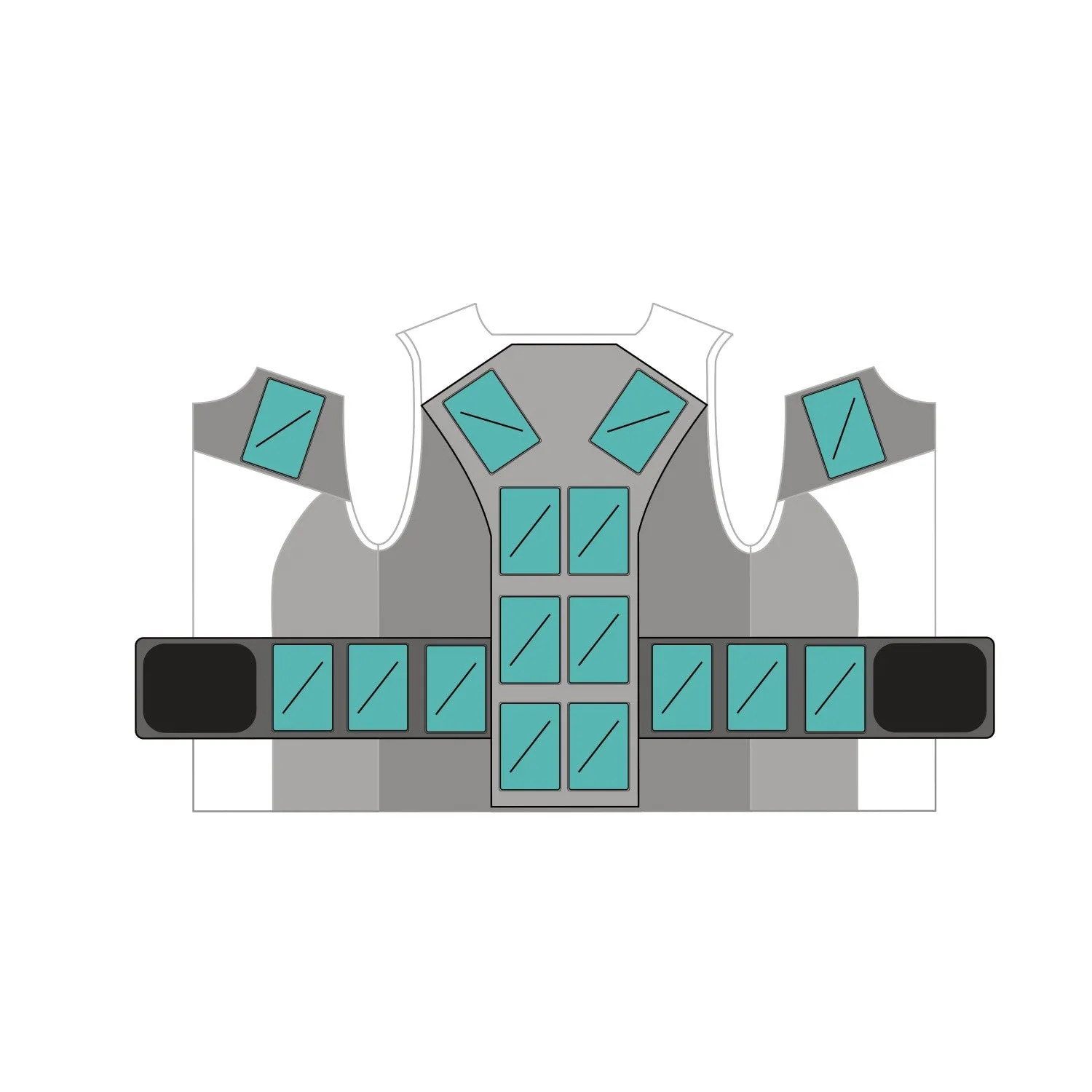 WEIGHT VEST - WHITE ART (4 lbs of Weight Thins ™ included)